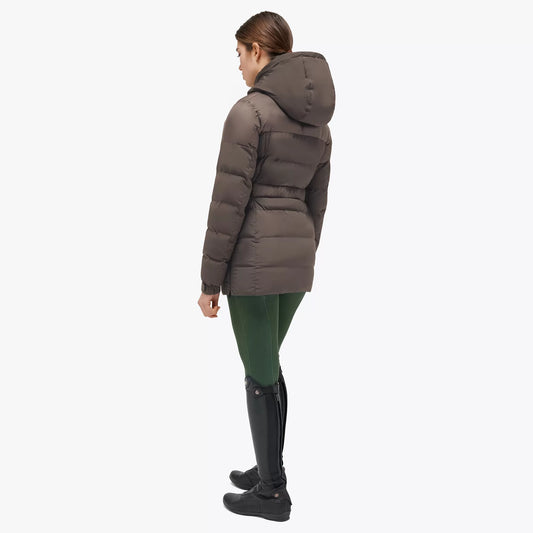 Women's long down jacket with belt Cavalleria Toscana