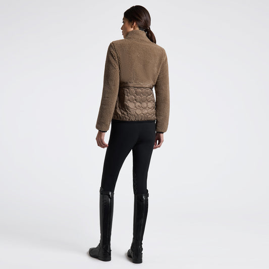 Women's Fleece and Nylon Zip Jacket Cavalleria Toscana