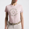 Women's T-Shirt with Floral Embroidery Cavalleria Toscana