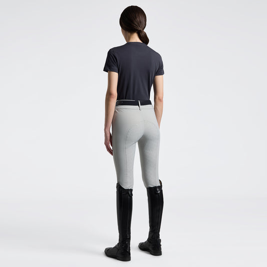 Women's T-Shirt with Floral Embroidery Cavalleria Toscana