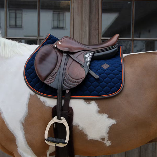 Jumping Saddle Pad Neon Leather Kentucky Horsewear